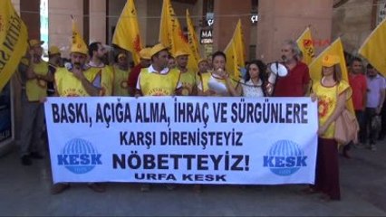 Şanlıurfa?da 462 Öğretmenin Açığa Alınması Protesto Edildi