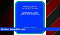 Popular Book Vocabulous You! An Interactive Guide to Building Vocabulary for Standardized Tests,