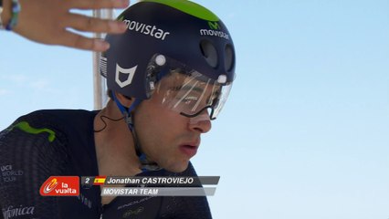 Salida de Jonathan Castroviejo / Jonathan Castroviejo is starting - Etapa / Stage 19 (Xàbia / Calp) - La Vuelta a España 2016