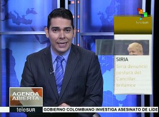 Siria rechaza recientes declaraciones del canciller británico