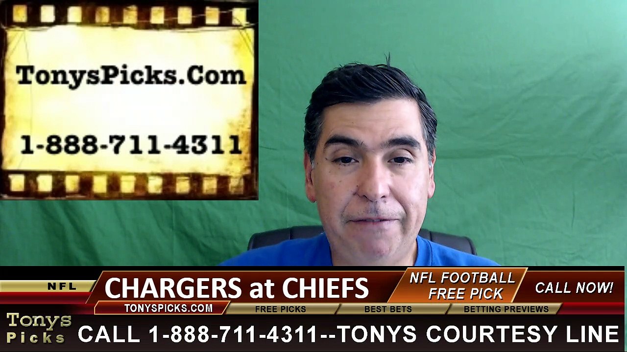Kansas City Chiefs vs. San Diego Chargers Free Pick Prediction NFL Pro Football Odds Preview 9-11-2016