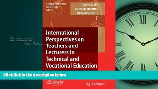 Enjoyed Read International Perspectives on Teachers and Lecturers in Technical and Vocational