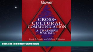 Online eBook Cross-cultural Communication: A Trainer s Manual