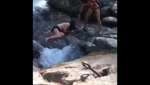 Traverser une rivière bourrée... FAIL bien ridicule