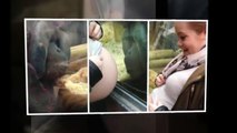 Une femme enceinte montre son gros bidon à un orang-outang qui a une réaction magique