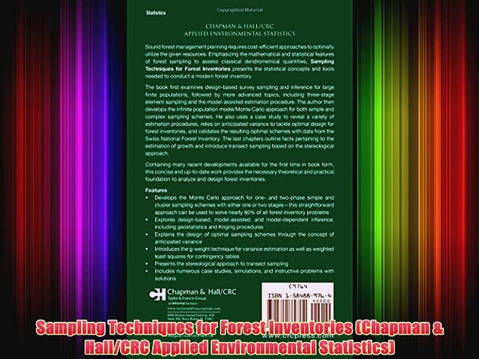 [PDF] Sampling Techniques for Forest Inventories (Chapman & Hall/CRC Applied Environmental