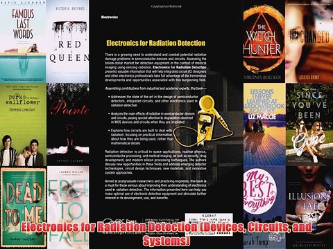 [PDF] Electronics for Radiation Detection (Devices Circuits and Systems) Full Online