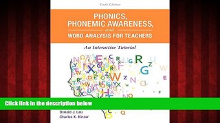 Enjoyed Read Phonics, Phonemic Awareness, and Word Analysis for Teachers: An Interactive Tutorial