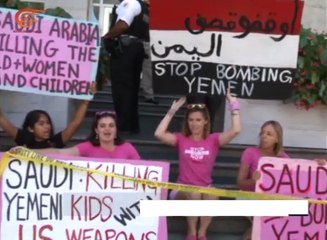 نشطاء يحتجون على صفقات الأسلحة الأميركية السعودية
