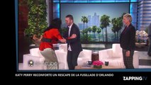 Katy Perry vient réconforter un rescapé de la fusillade d'Orlando sur le plateau d'Elen DeGeneres