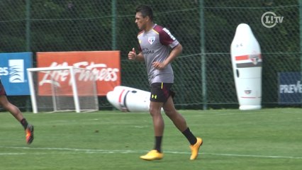 Robson faz primeiro treino no São Paulo