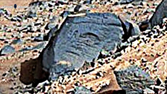 WOMAN & UFO Hieroglyphics Carved Discovered By Curiosity
