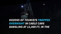 Dozens rescued from French Alps cable cars