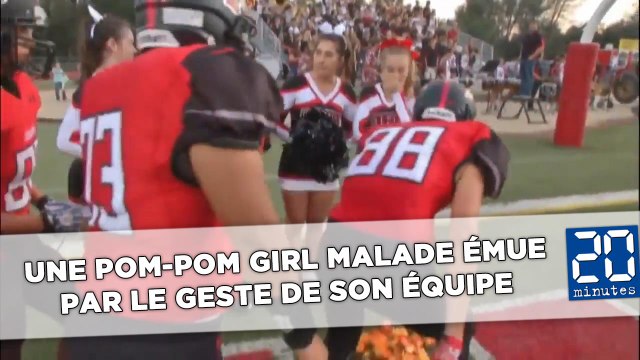 Une pom-pom girl malade émue par le geste de son équipe de football