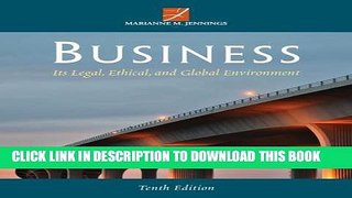 [PDF] Business: Its Legal, Ethical, and Global Environment Popular Collection