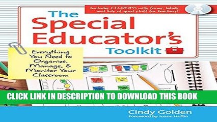 New Book The Special Educator s Toolkit: Everything You Need to Organize, Manage, and Monitor Your