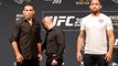 UFC 203 pre-fight press conference face-offs