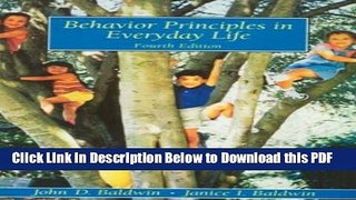 [Read] Behavior Principles in Everyday Life (4th Edition) Ebook Free