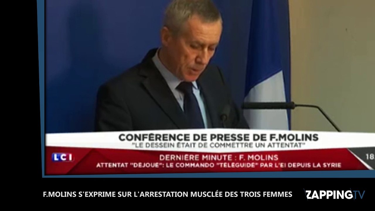 François Molins s'exprime sur l'arrestation musclée des trois femmes après l'attentat déjoué (Vidéo)