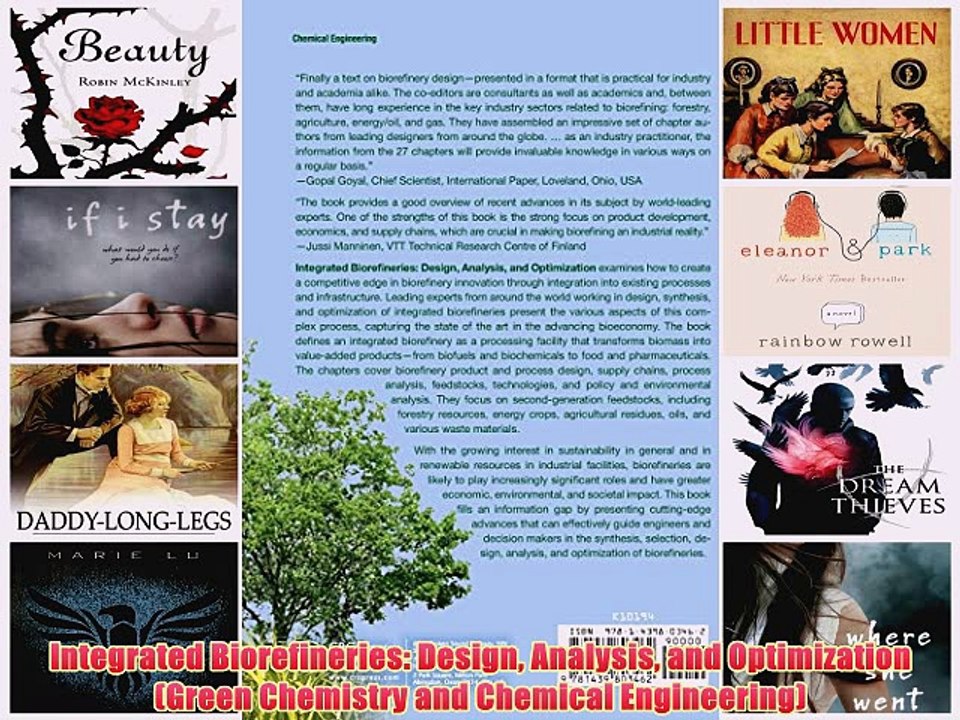 [PDF] Integrated Biorefineries: Design Analysis and Optimization (Green Chemistry and Chemical