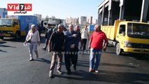 محافظ الإسكندرية يتفقد المحطة الوسيطة للمخلفات ويستمع لشكاوى العاملين