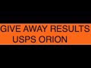 Flashbo: Usps Orian GiveAway Results!!