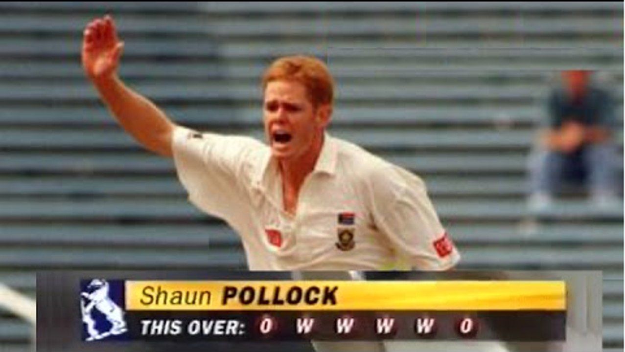 BEST OVER EVER IN CRICKET HISTORY | 0,W,W,W,W,0 | Shaun Pollock 4 Wickets in 4 Balls 1996
