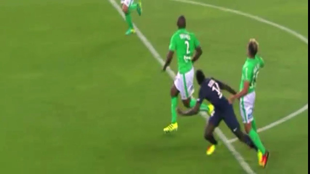 Lucas Rodrigues da Silva penalty Amazing - PSG vs ASSE 1-0 Tous Les but En direct 09-09-2016
