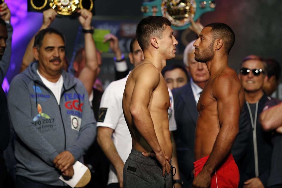 GENNADY GOLOVKIN vs KELL BROOK WEIGH IN LONDON !!