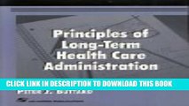 Collection Book Principals of Long Term Health Care Administration