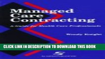 New Book Managed Care Contracting