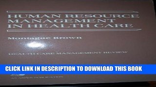 Collection Book Human Resource Management in Health Care