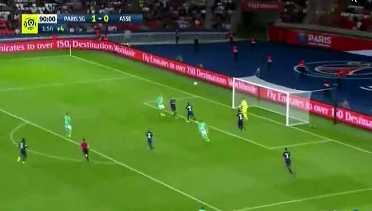 Robert Beric Goal - PSG 1-1 Saint Etienne 09.09...