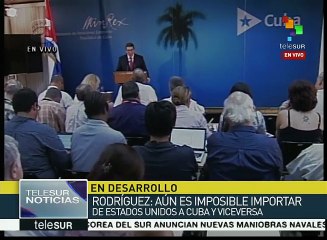 Rodríguez: Bloqueo de EE.UU. es una violación a DD.HH. de cubanos