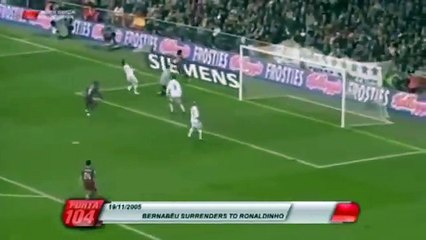 Back in time: When Ronaldinho scored Hat-trick in Santiago Bernabeu and all fans applauded him! RESPECT