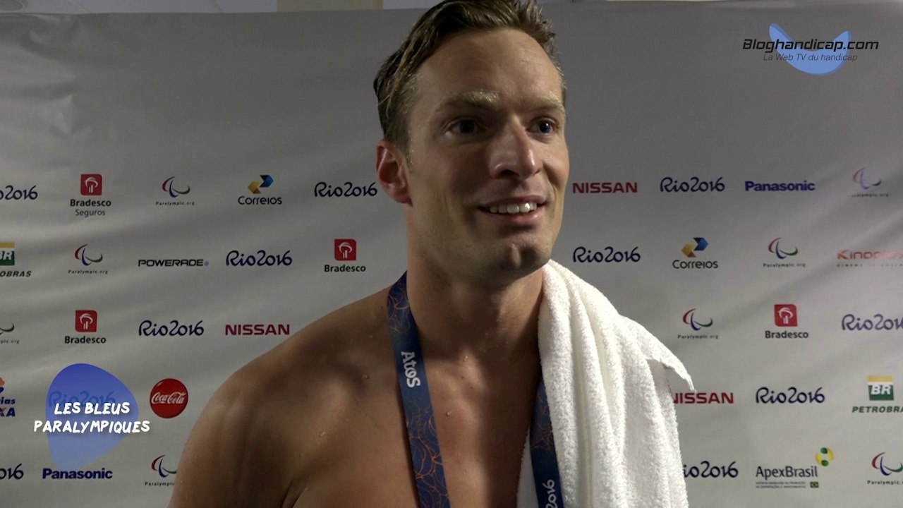 Charles Rozoy - 100 m Papillon S8 - 4 ème - Jeux Paralympiques Rio 2016