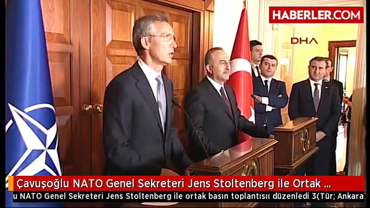 Çavuşoğlu NATO Genel Sekreteri Jens Stoltenberg ile Ortak Basın Toplantısıı Düzenledi 3