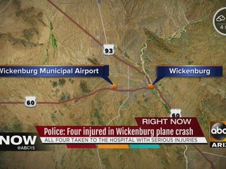 Police: Four injured in Wickenburg plane crash