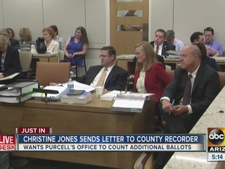 Christine Jones sends letter to county recorder in ballot counting saga