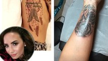 Demi Lovato Gets Two Giant Tattoos on Snapchat