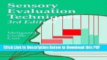 [Read] Sensory Evaluation Techniques, Third Edition Ebook Free