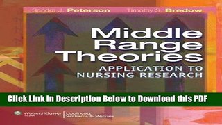 [Read] Middle-Range Theories: Application to Nursing Research Free Books