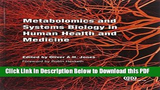 [Read] Metabolomics and Systems Biology in Human Health and Medicine Full Online
