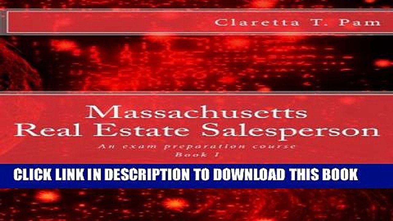 [PDF] Massachusetts Real Estate Salesperson - Book I: An exam preparation course (Real Estate