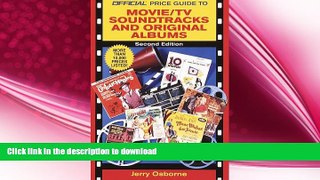 FAVORITE BOOK  Official Price Guide to Movie/TV Soundtracks and Original Cast Albums: 2nd Edition