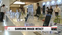 Global recall of Galaxy Note 7 has little impact on Samsung Electronics' image