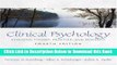 [Reads] Clinical Psychology: Evolving Theory, Practice, and Research (4th Edition) Online Ebook