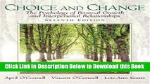 [Reads] Choice and Change: The Psychology of Personal Growth and Interpersonal Relationships (7th