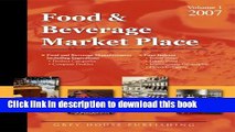 Read Food   Beverage Market Place 2007 (Thomas Food and Beverage Market Place)  Ebook Free