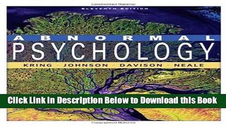 [Reads] Abnormal Psychology Free Books